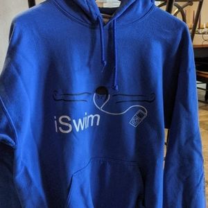 Swim themed pullover hoodie